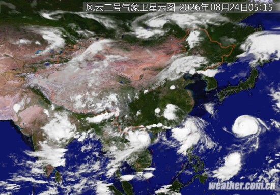 全国卫星云图